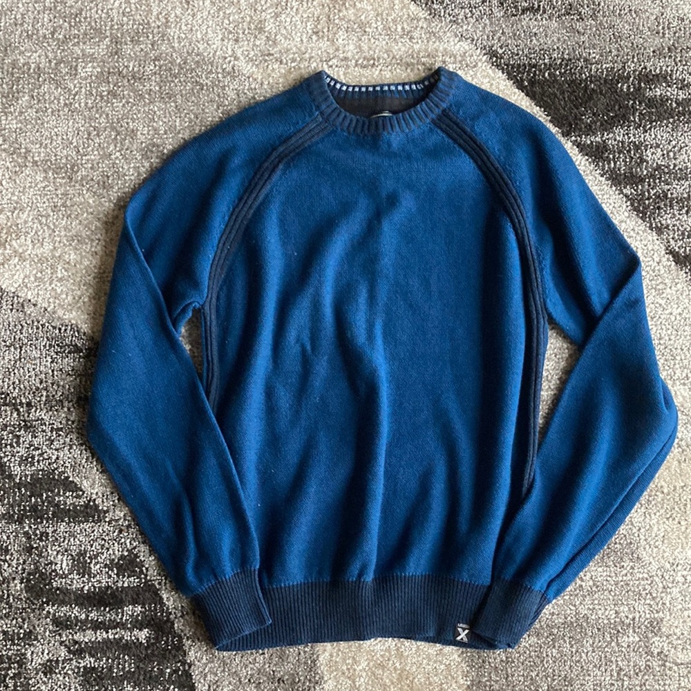 Burnside Blue Medium 100% Cotton Sweater